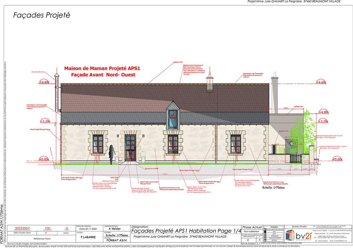 PLAN MODIFICATION FACADE BV2i S&A
