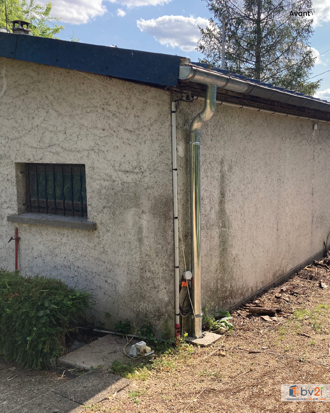 Ravalement de façade : réfection complète et finition grattée sur pignon