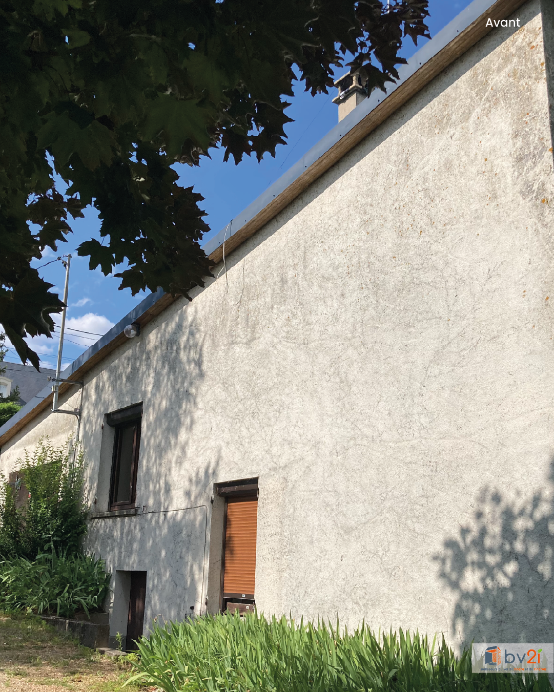 Ravalement de façade : réfection complète et finition grattée sur pignon