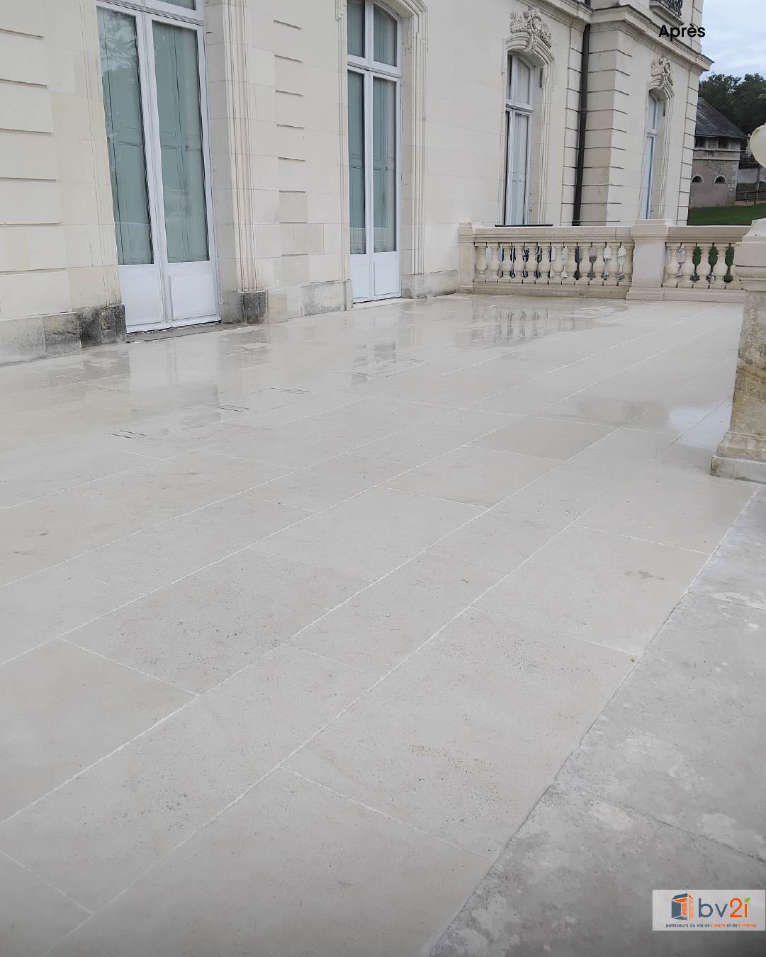 Aménagement extérieur : agrandissement d’une terrasse en pierre naturelle